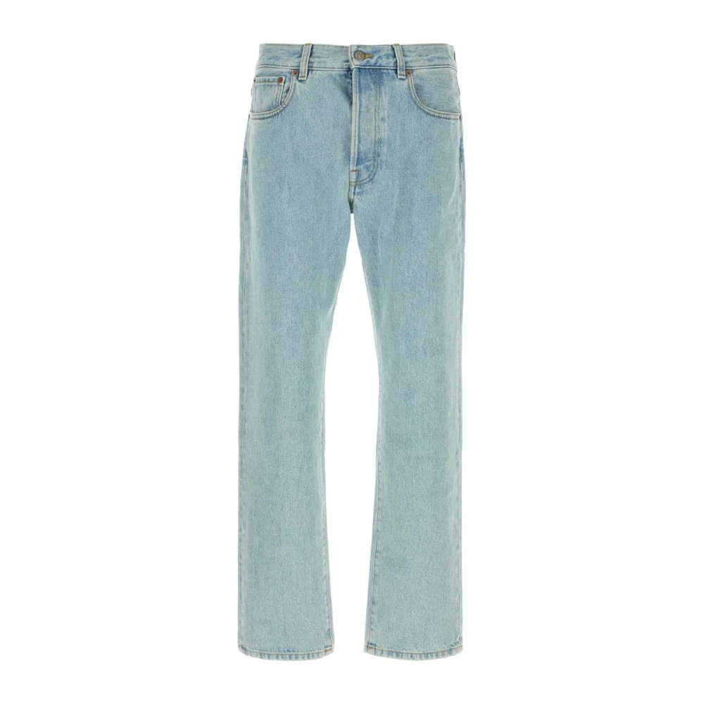 Valentino Garavani Men's Blue Straight Fit Jeans, W32, Denim Trousers