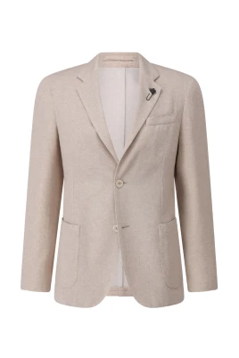 Tweed-Optik Slim-Fit Jacka