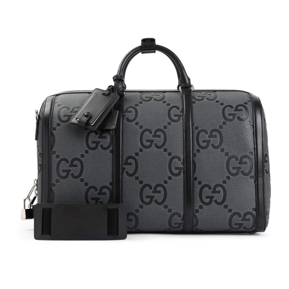 Gucci Grafietzwarte Duffle Bag Gray Heren