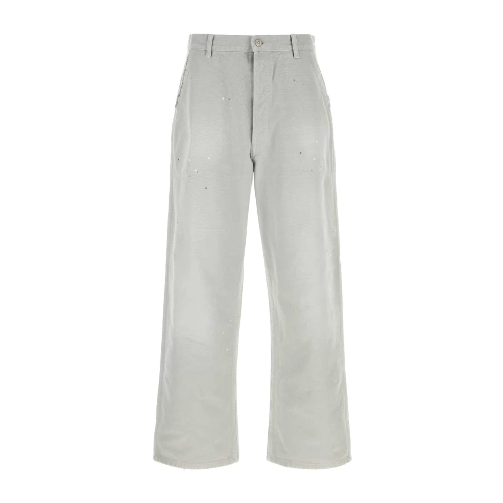 Maison Margiela Trousers - Male - Wide Jeans - Gray - M - Jeans