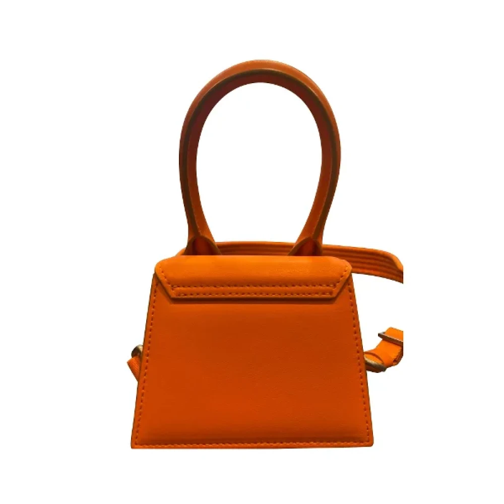 Jacquemus Pre-owned Leather crossbody-bags Orange Dames