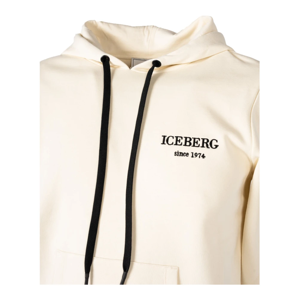 Iceberg Elegante Hoodie Beige Heren