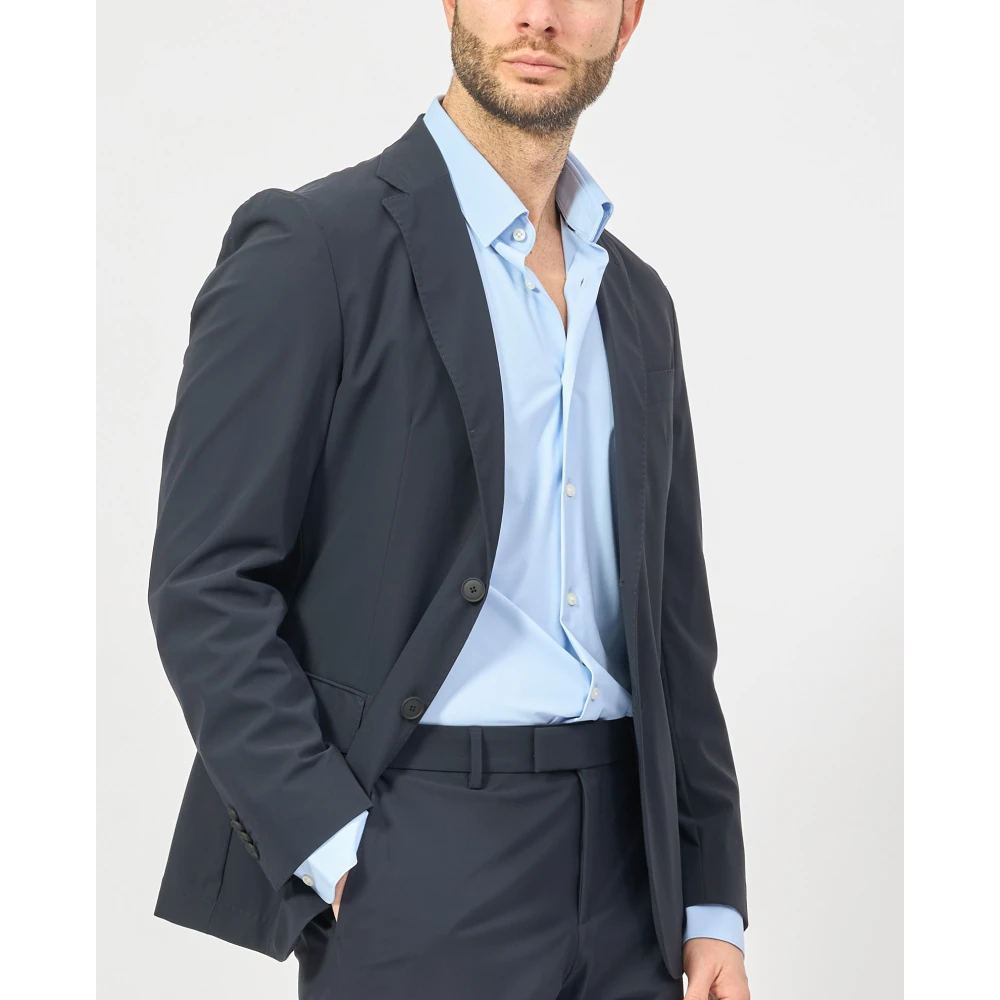 Hugo Boss Blauw Slim Fit Softshell Pak Blue Heren