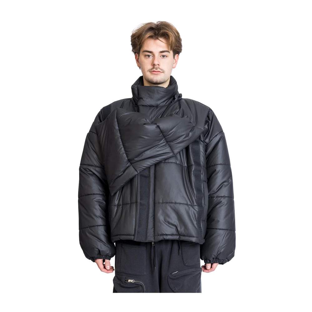 Y Project Velcro Puffer Jacket Black Heren