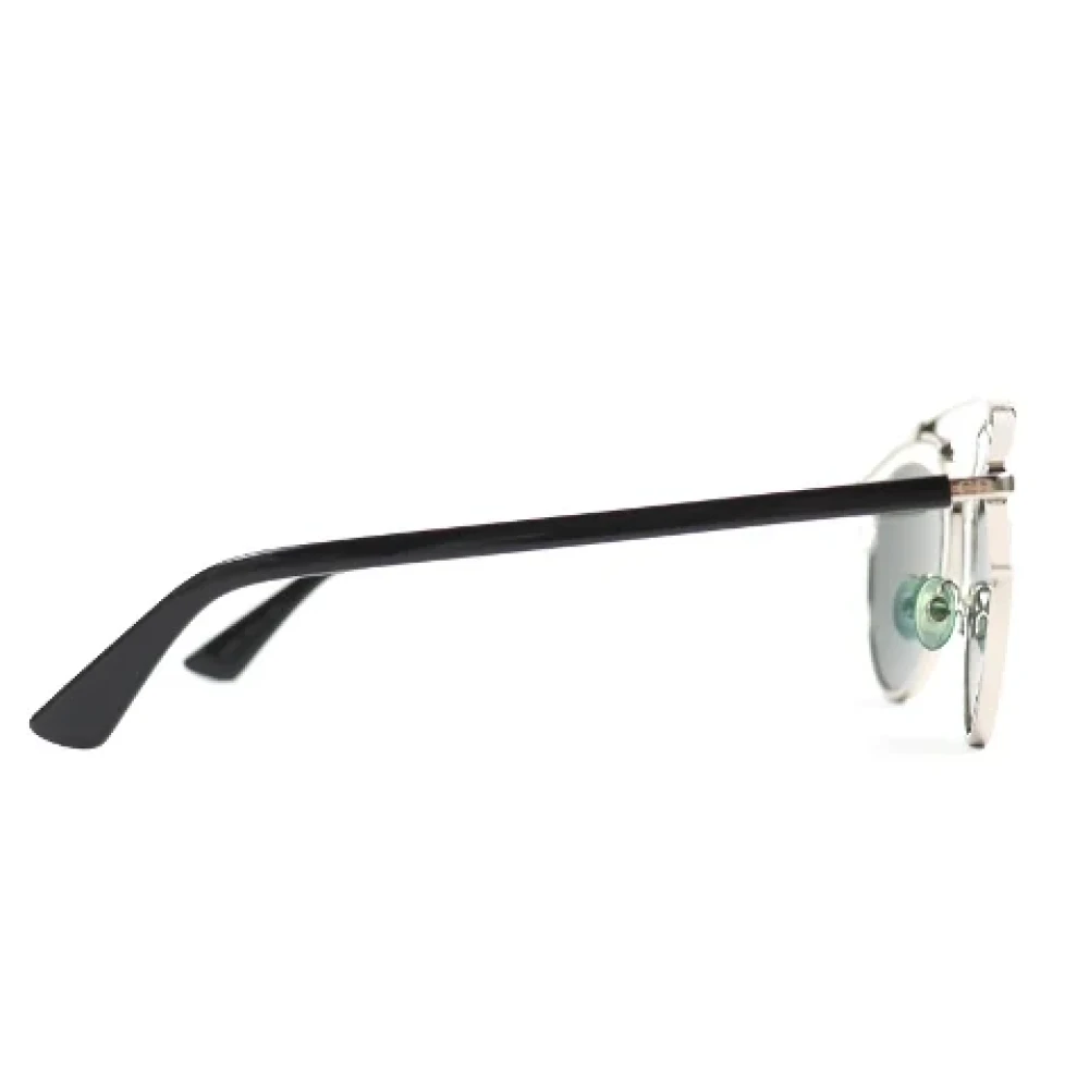 Dior Vintage Pre-owned Metal sunglasses Gray Heren