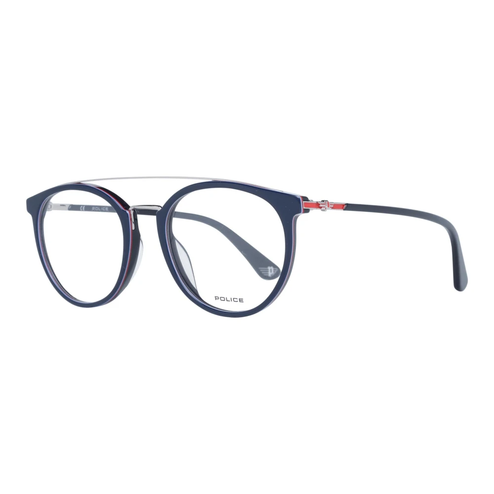 Police Men's Blue Metal Plastic Optical Frames For