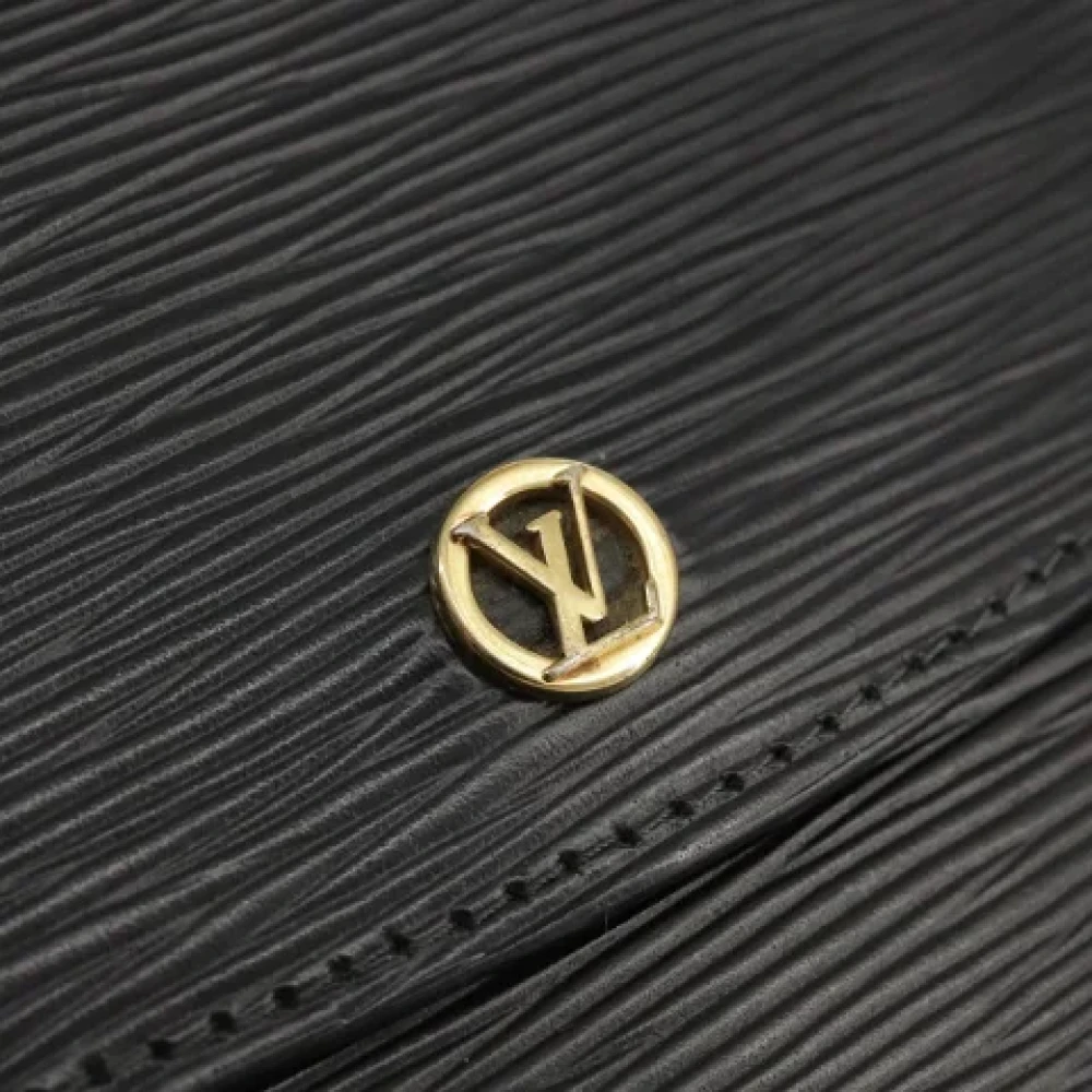 Louis Vuitton Vintage Pre-owned Leather clutches Black Dames