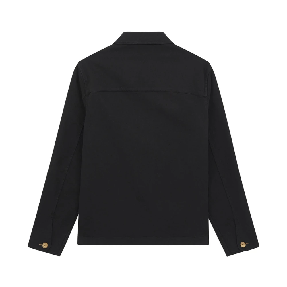 PS By Paul Smith Zwart Overshirt Katoenmix Knoopsluiting Black Heren