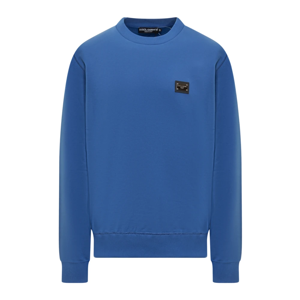 Dolce & Gabbana Crewneck Sweatshirt Blue Heren