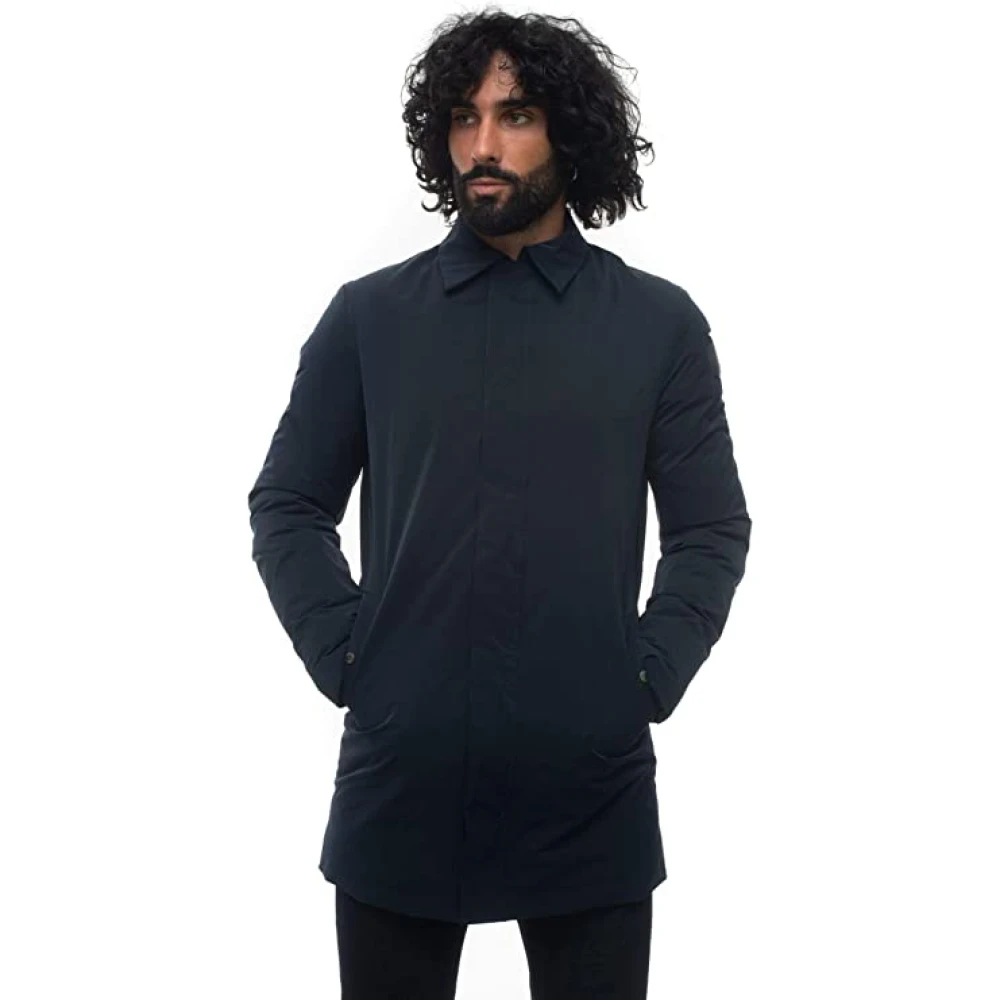 Museum Klassieke Trenchcoat Blue Heren