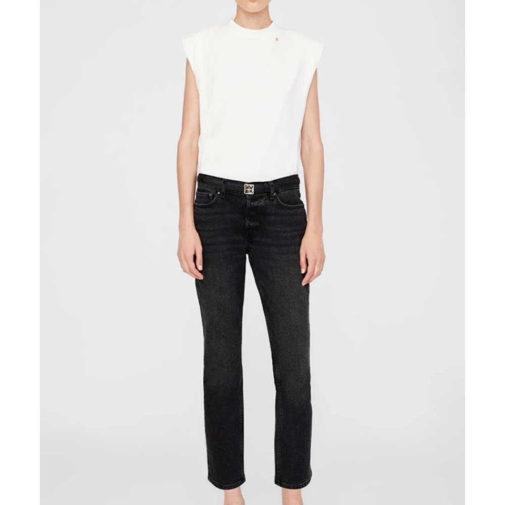 Anine Bing Denim Jeans Nix Gray Heren