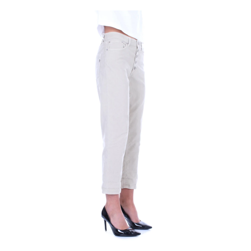 Dondup Grijze Broek met Zijlogo Gray Dames