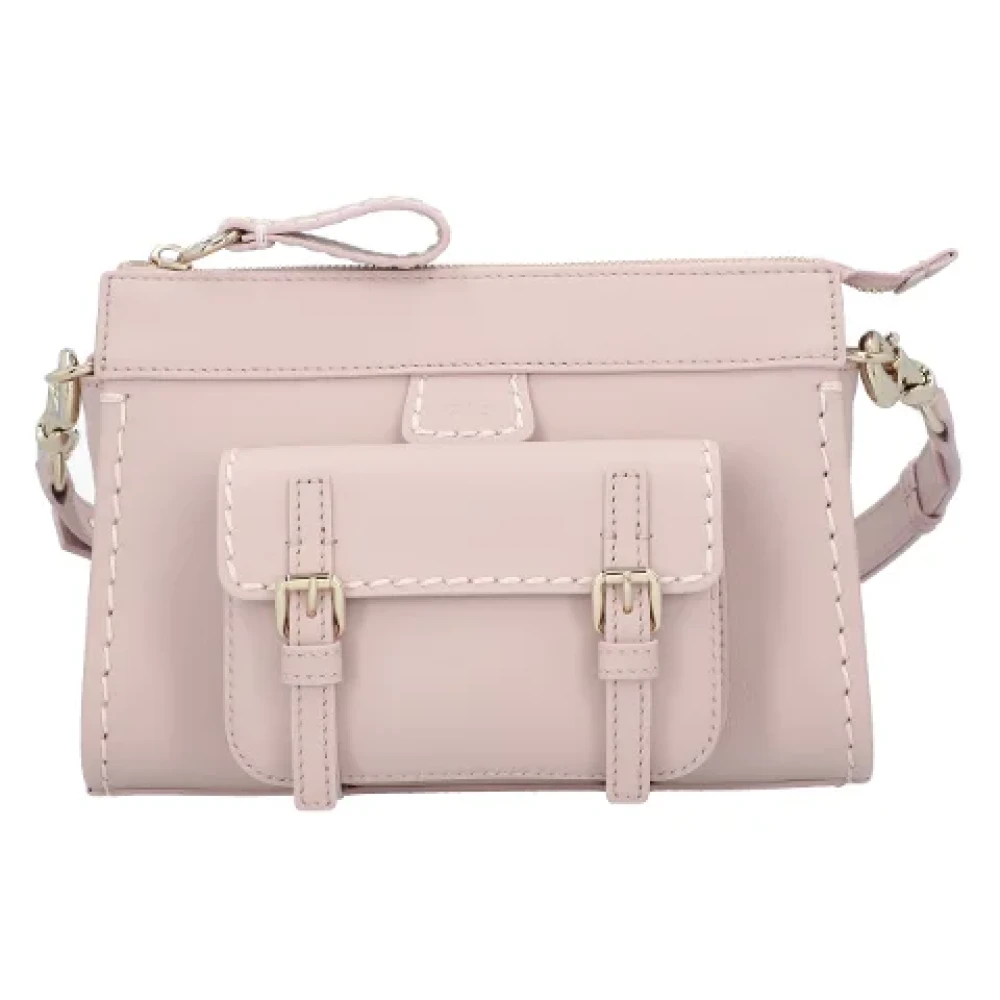 Chloé Leather shoulder-bags Beige Dames