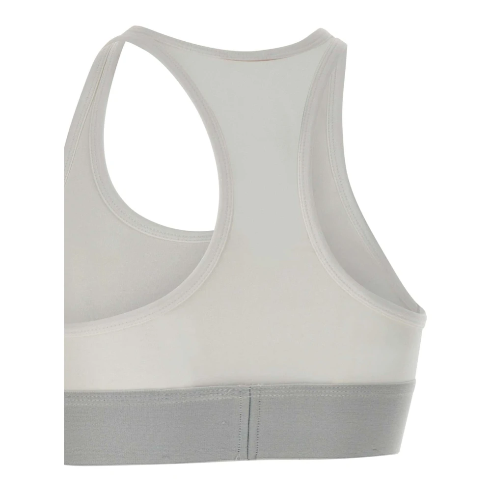 Diesel Witte Katoenen Bralette met Logoband White Dames