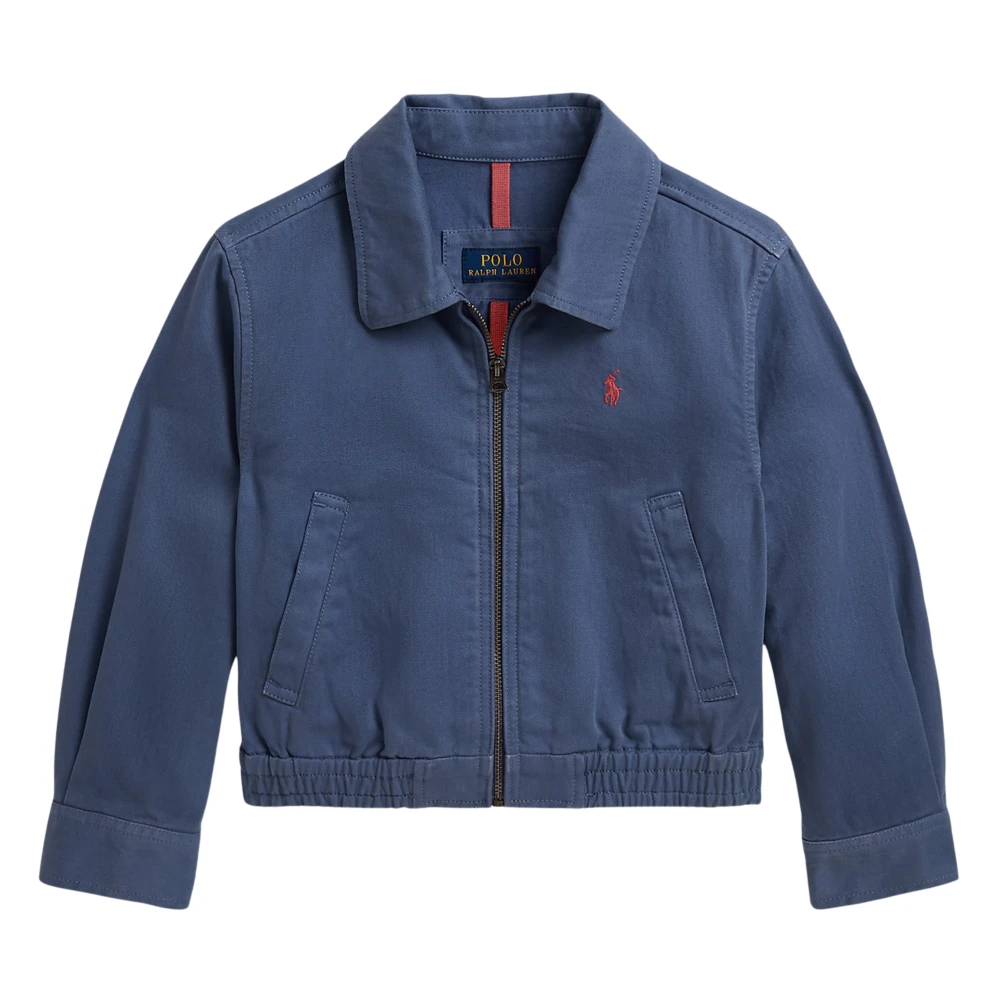 Ralph Lauren Blue Light Jackets, Female, 4 Y, Girls Chino Jacket In Navy