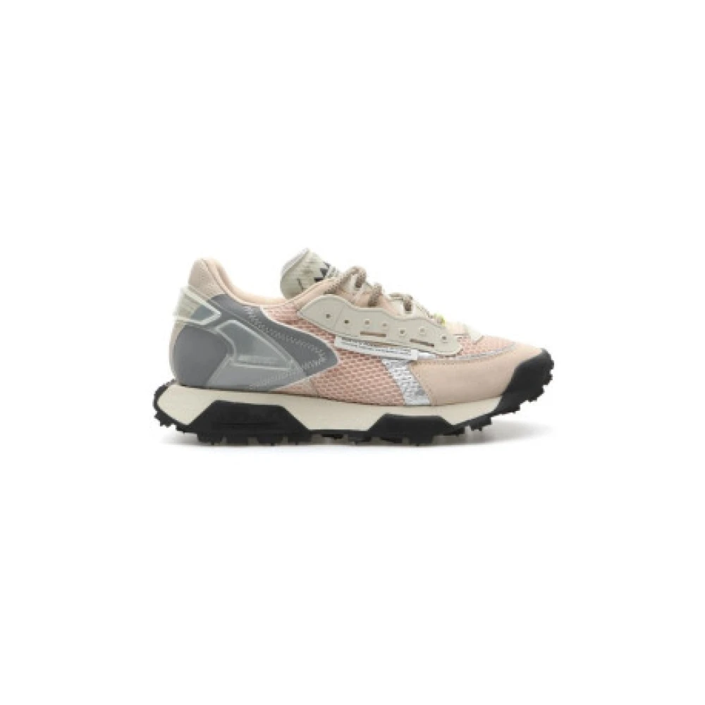 RUN OF Sportieve Chic Zachtroze Sneakers Dames Schoenen