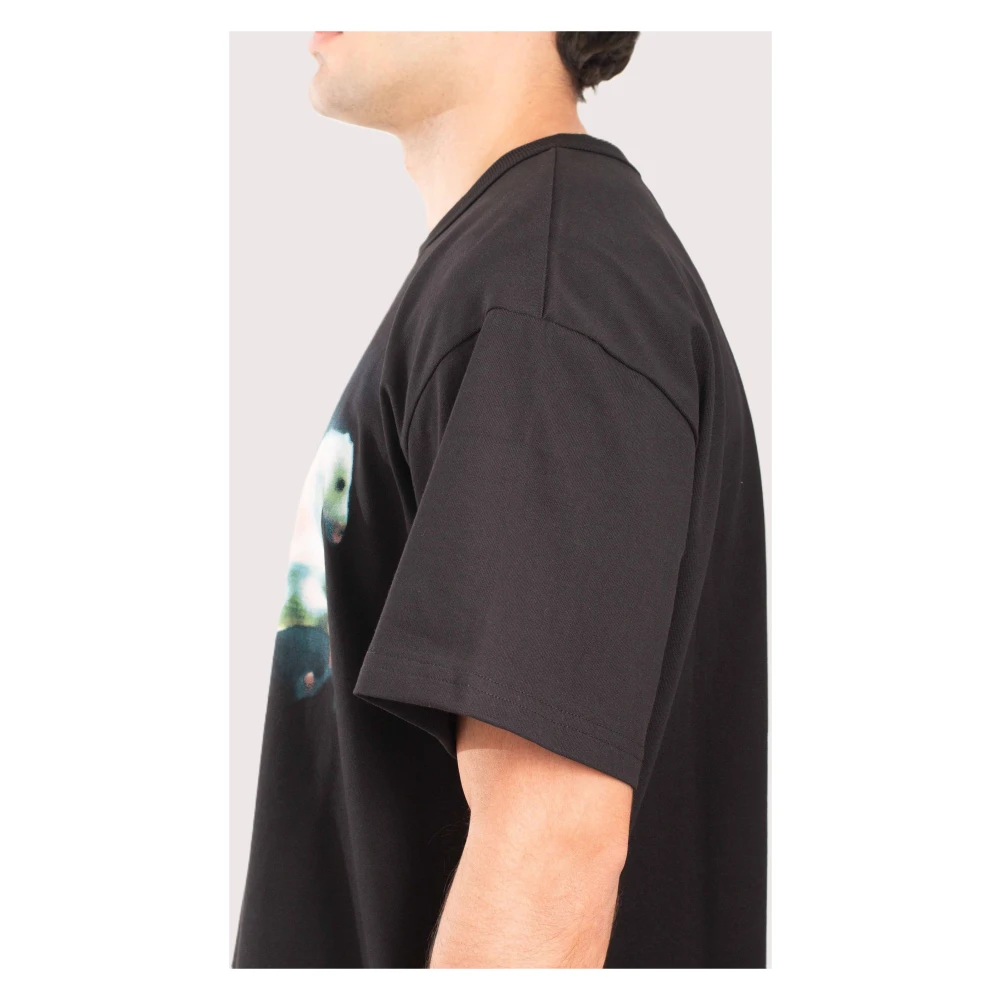Misbhv Zwart Paarden Print Tee Black Heren