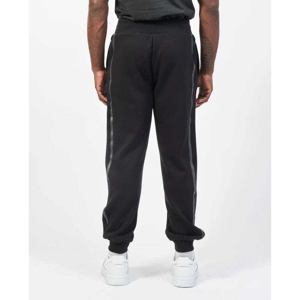 Guess Zwarte Joggerbroek met Logoprint Black Heren