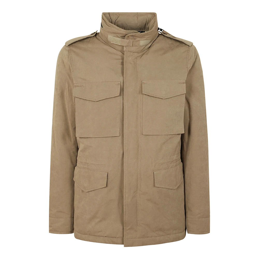 Aspesi Field Jacket in Tortora Katoen Beige Heren