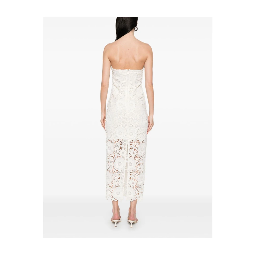 Rotate Birger Christensen Ivoor Rotate Jurk Elegante Stijl Beige Dames