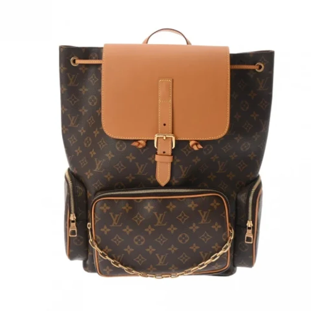Louis Vuitton Vintage Pre-owned Canvas backpacks Brown Dames