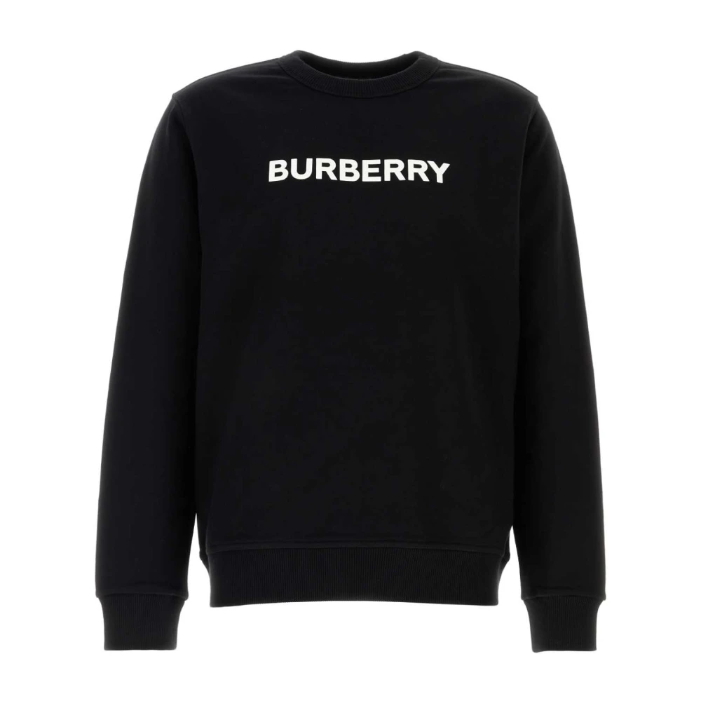 Burberry Men's Black Cotton Crew-Neck Sweatshirt - Sweatshirts - M - Sweatshirts & Hoodies
