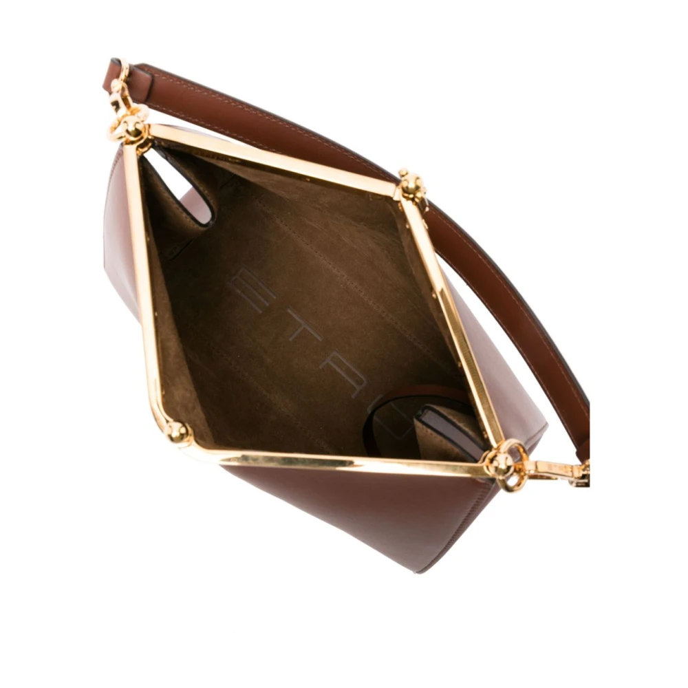 ETRO Bruin Leren Schoudertas Brown Dames