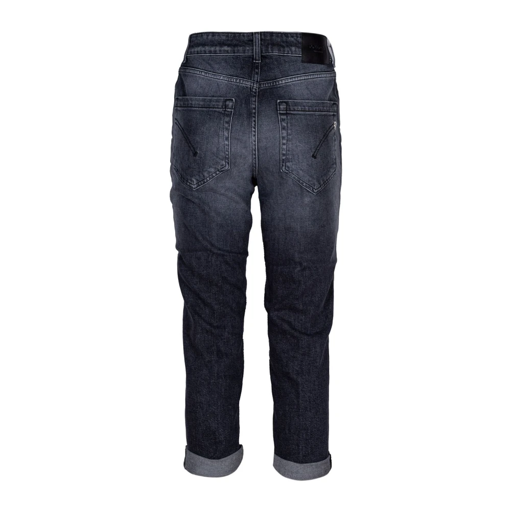 Dondup Stijlvolle Cropped Jeans voor Vrouwen Black Dames