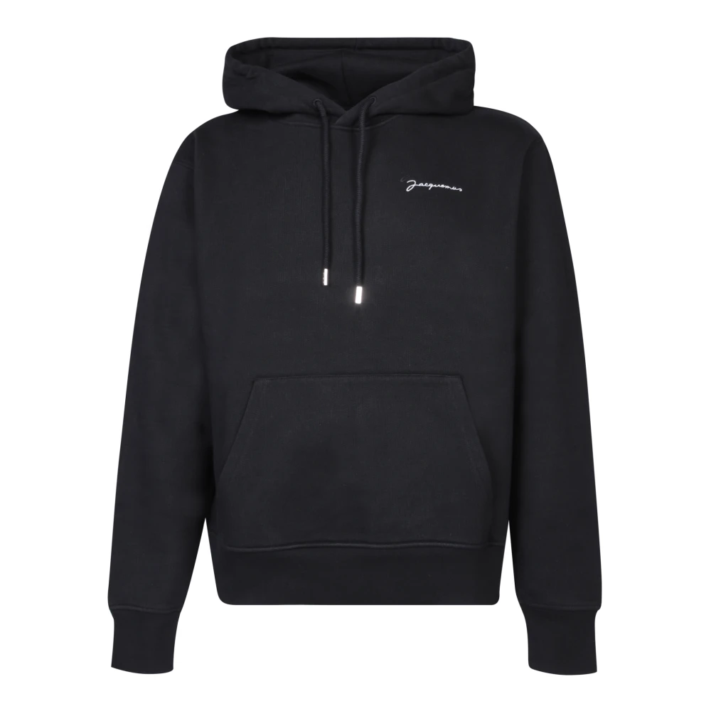 Jacquemus Geborduurde hoodie met logo Black Heren