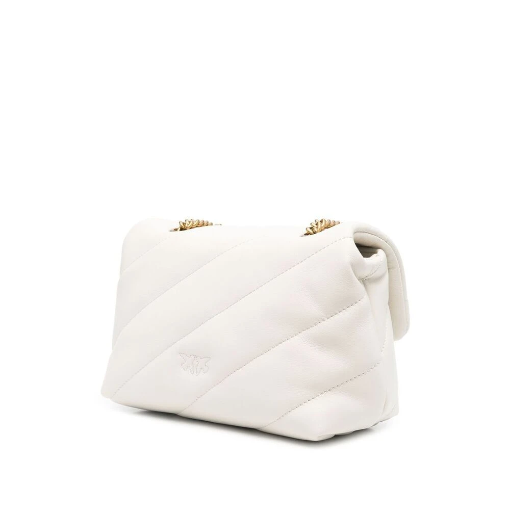 pinko Gewatteerde schoudertas met Love Birds White Dames