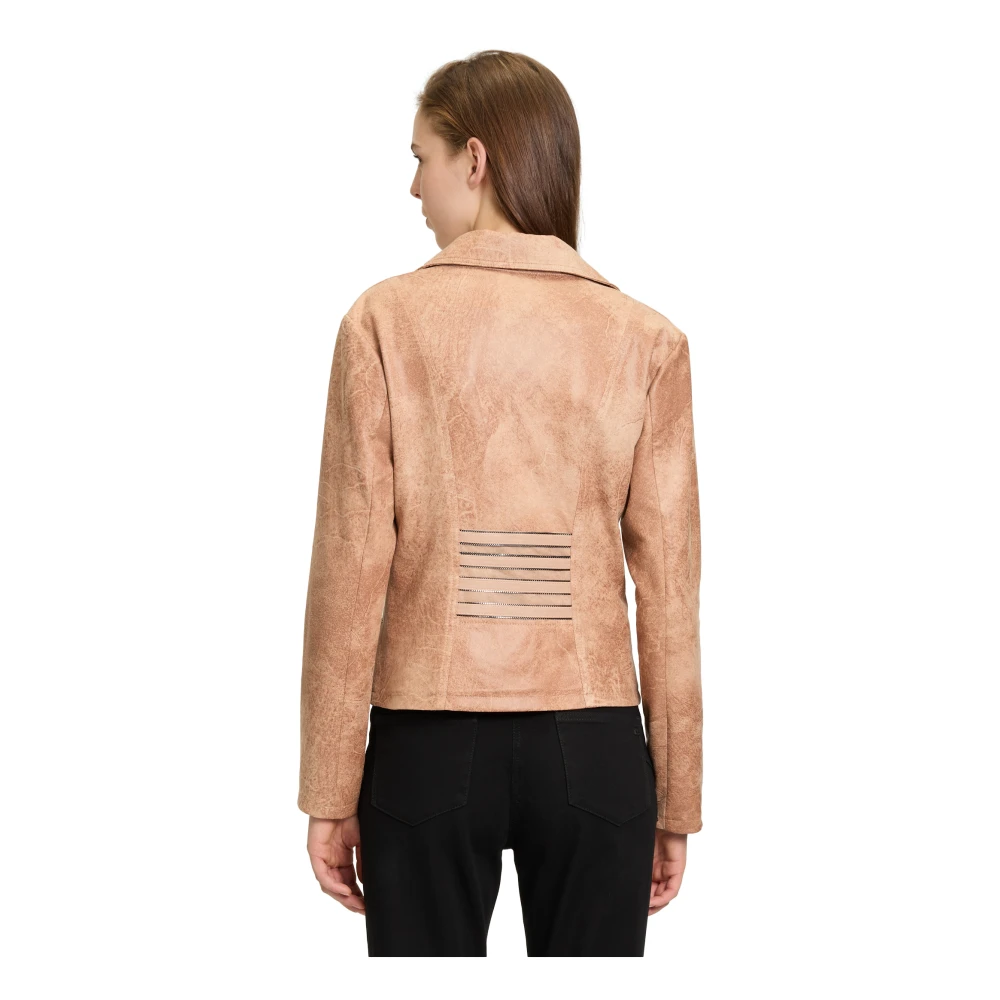 Betty Barclay Stijlvolle Rits Bikerjack Brown Dames