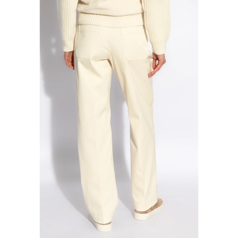 Moncler Katoenen broek Beige Dames