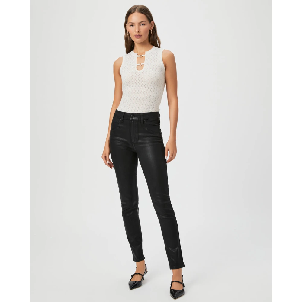 Paige Gemma Skinny Jeans Black Dames