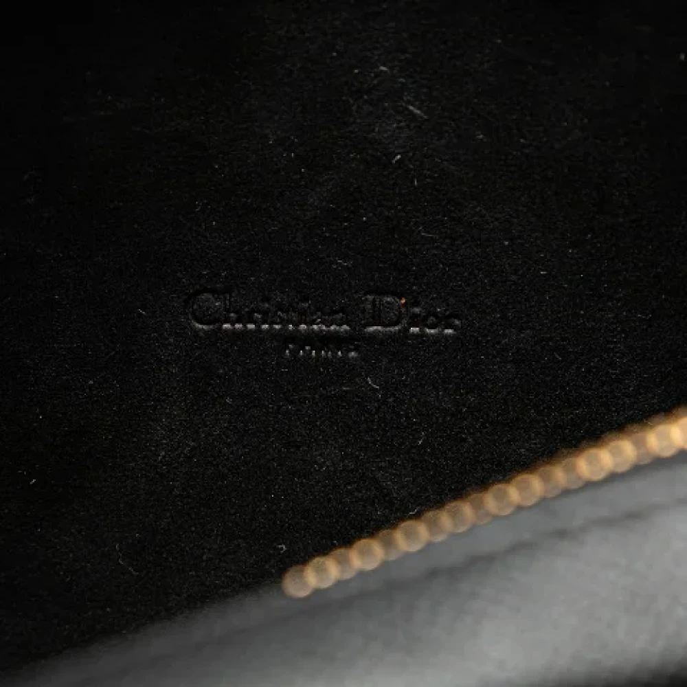 Dior Vintage Pre-owned Leather shoulder-bags Black Dames