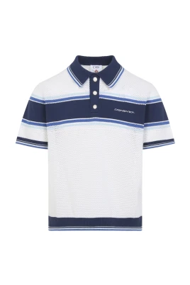 Mesh Stripe Polo