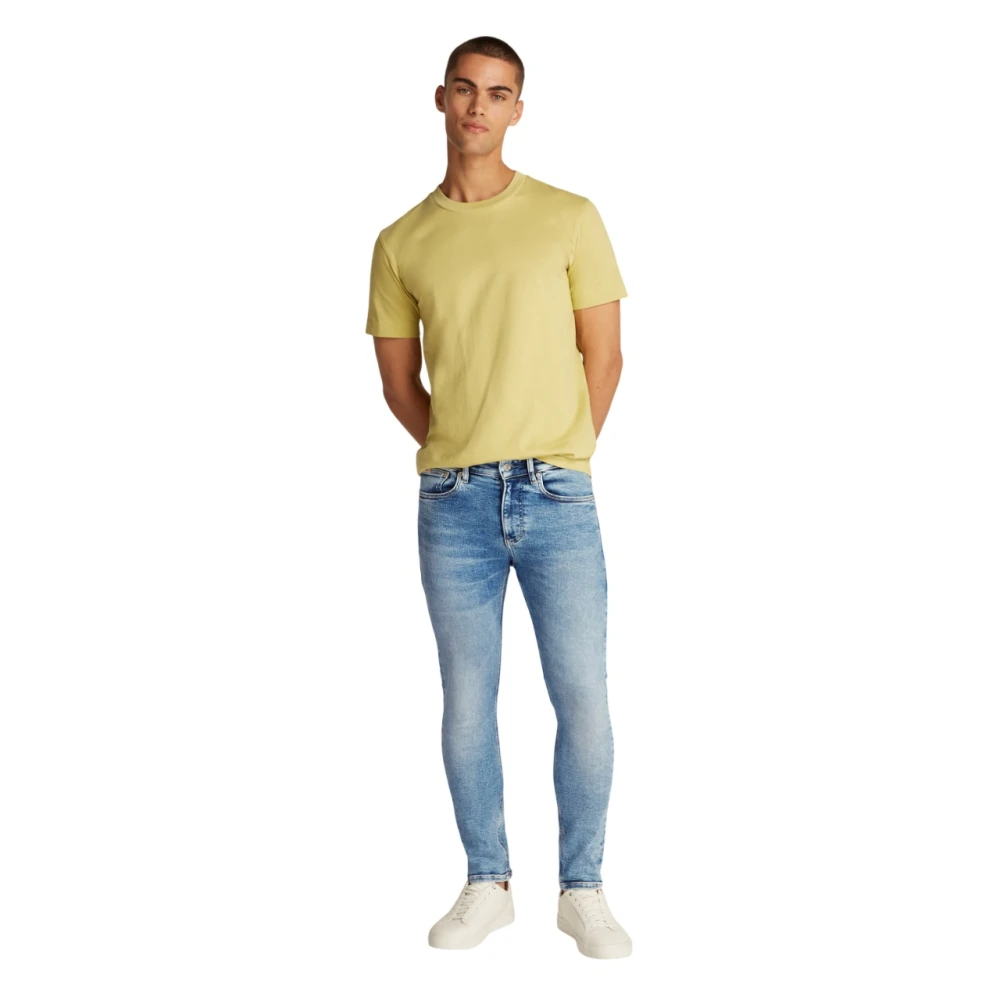 Calvin Klein Blauwe Slim Fit Stretch Jeans Blue Heren