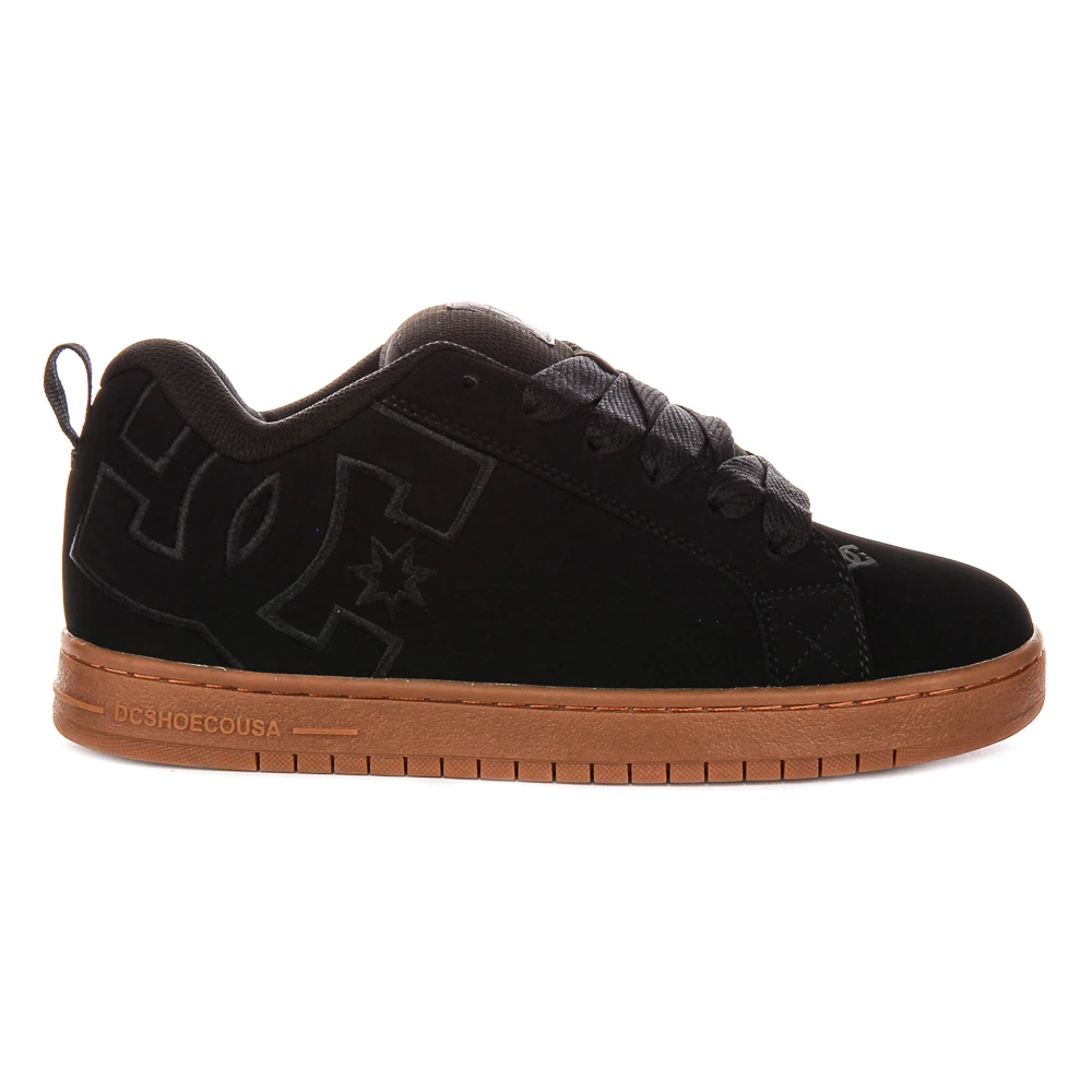 Dc (10.5) Shoes Court Graffik Mens Trainers In Black Gum - Image 5