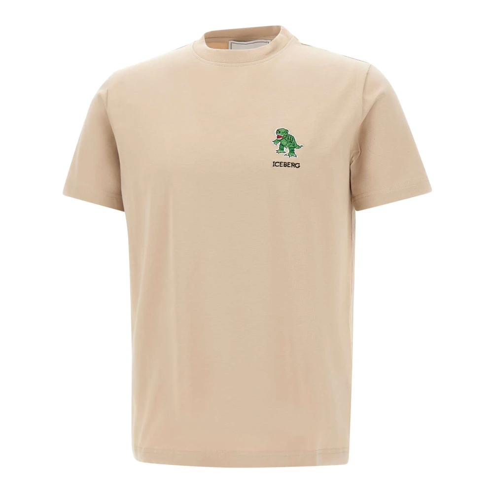 Iceberg Men's Beige T-Shirt - T-Shirts - Xl - Tops