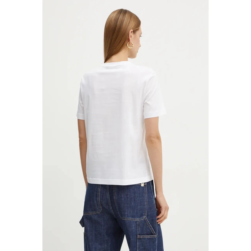 Max Mara Witte T-shirts en Polos Regular Fit White Dames
