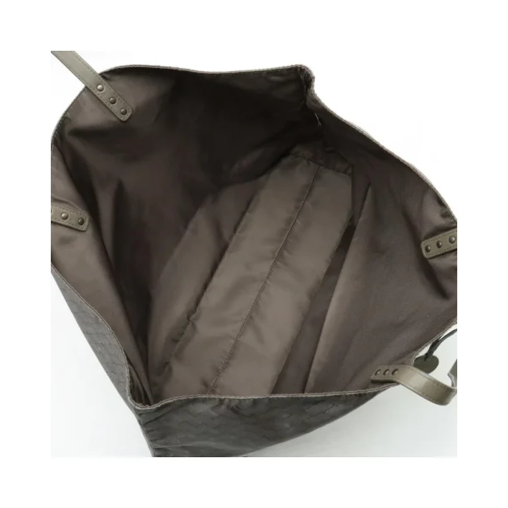 Bottega Veneta Vintage Pre-owned Fabric shoulder-bags Gray Dames