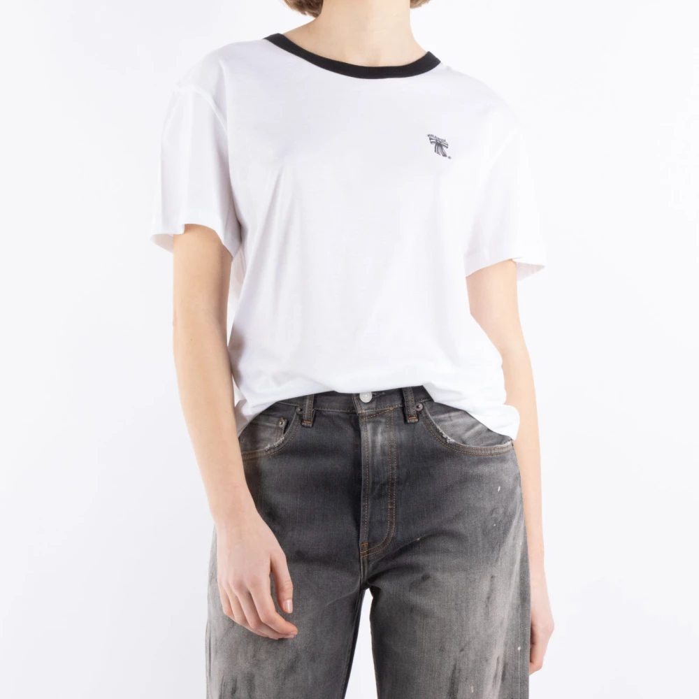 Acne Studios Witte T-shirt Cl0318 White Dames