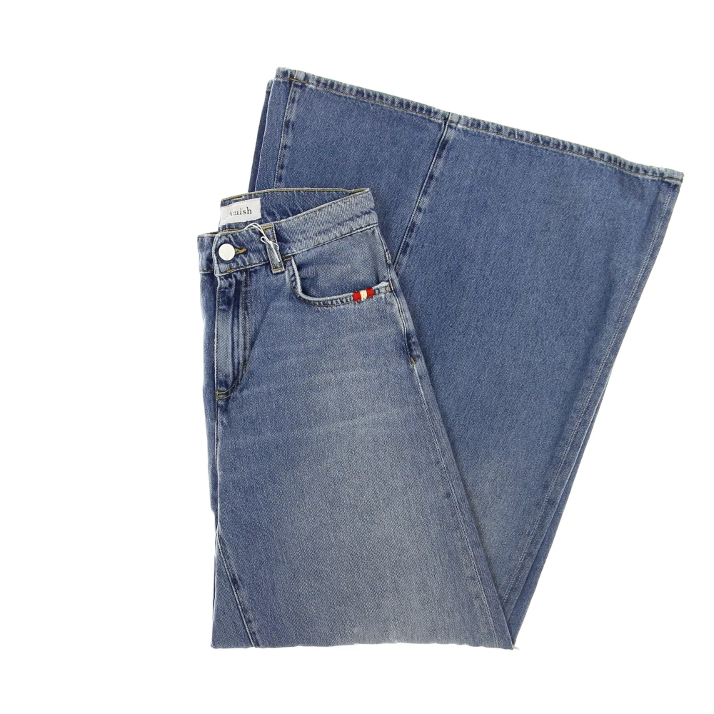 Amish Stone Denim Dames Jeans Blue Dames