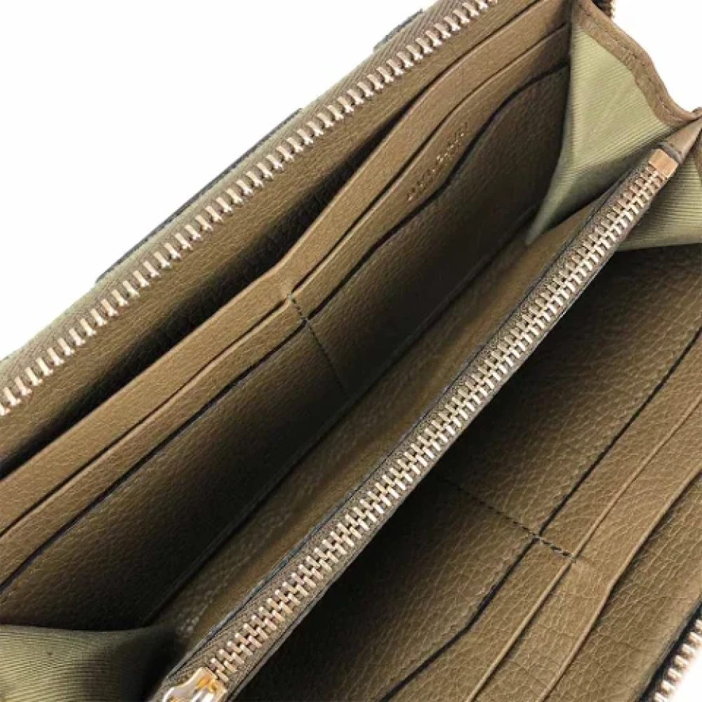Bvlgari Vintage Pre-owned Canvas wallets Green Dames
