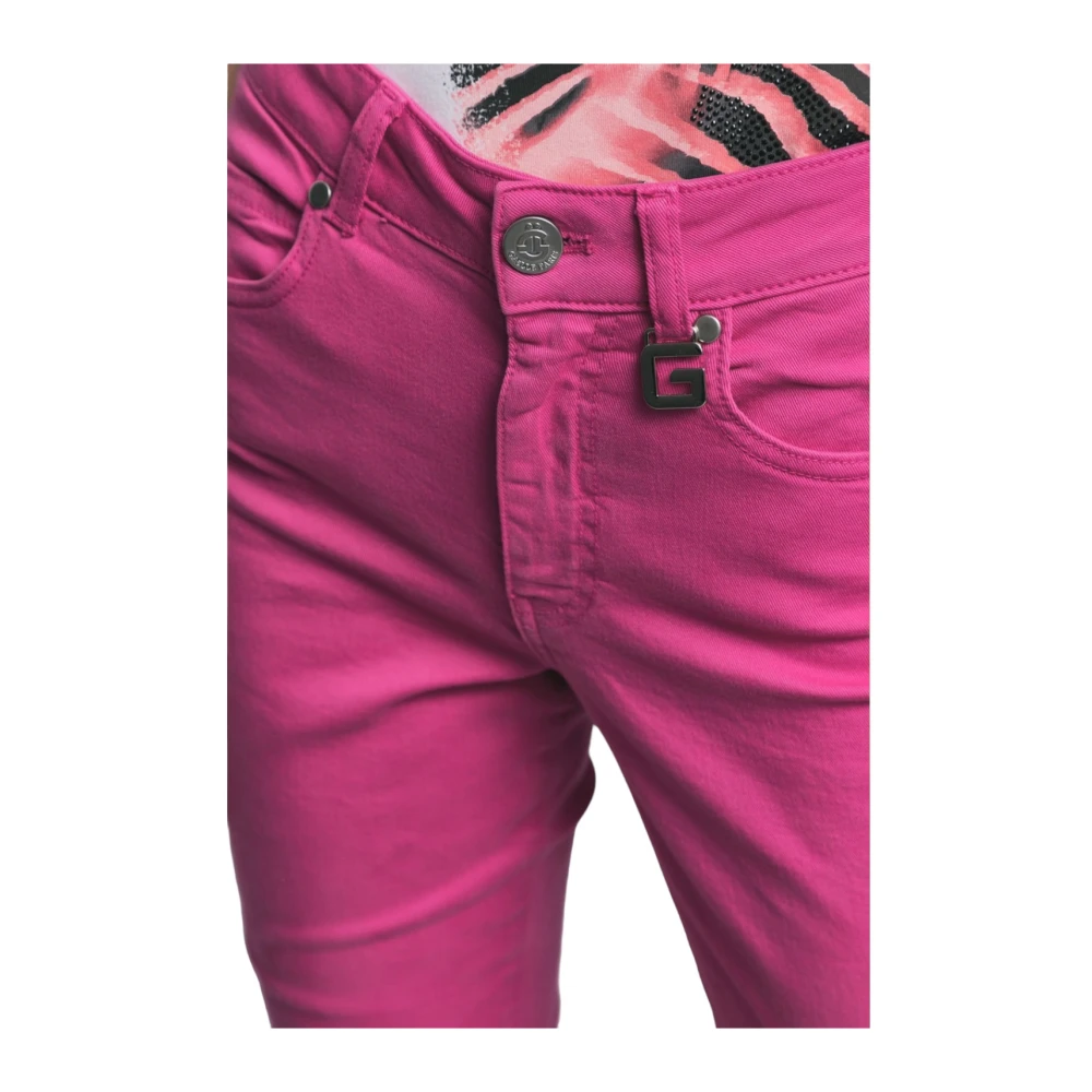 Gaëlle Paris Smalle Jeans Pink Dames