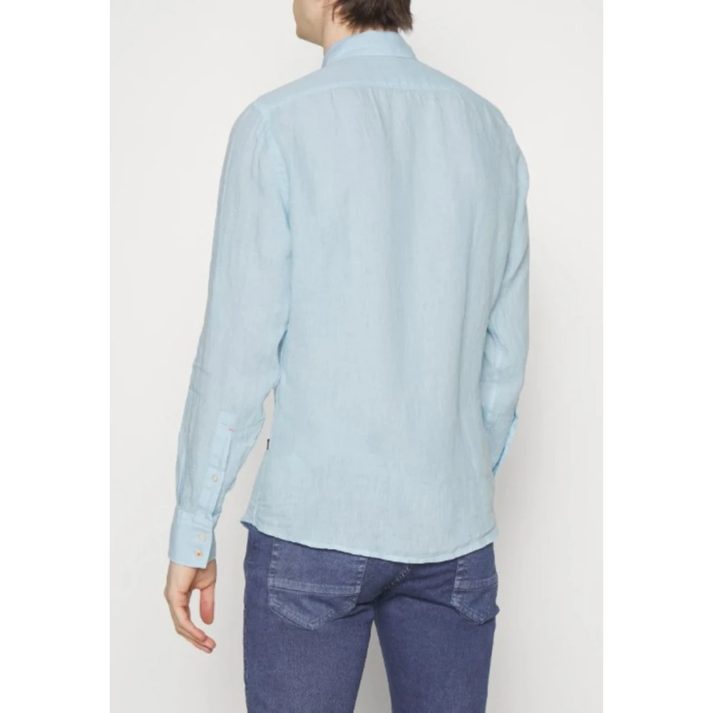 Hugo Boss Heren Casual Overhemd Blue Heren