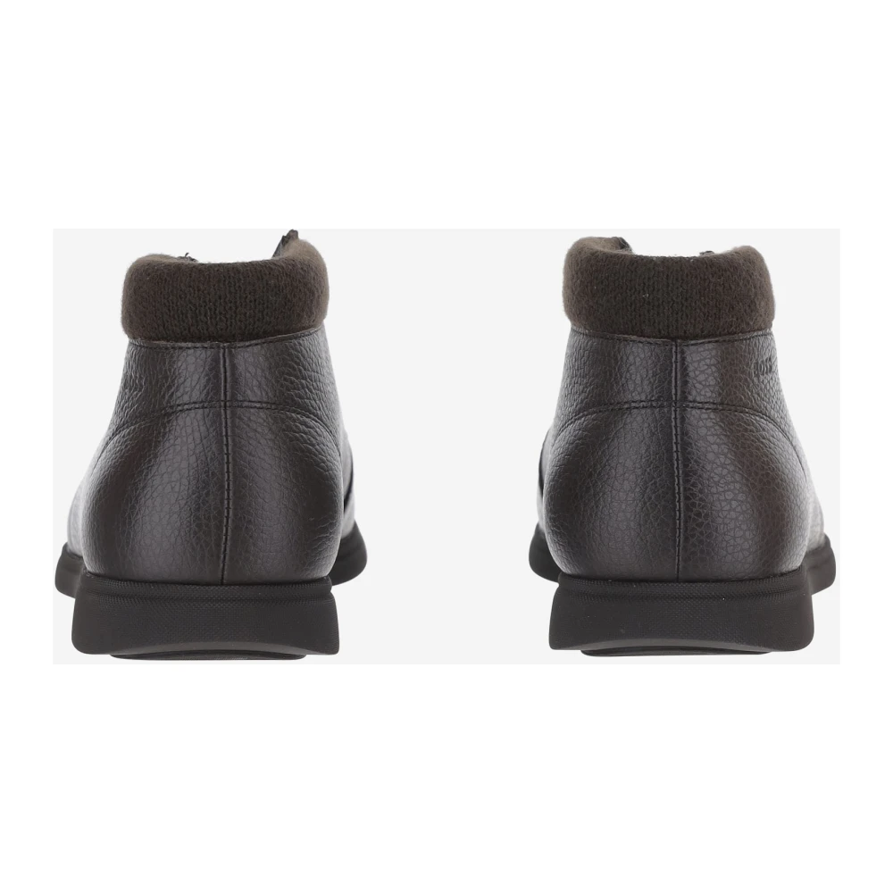 Boss Gekreukelde Leren Loafers
