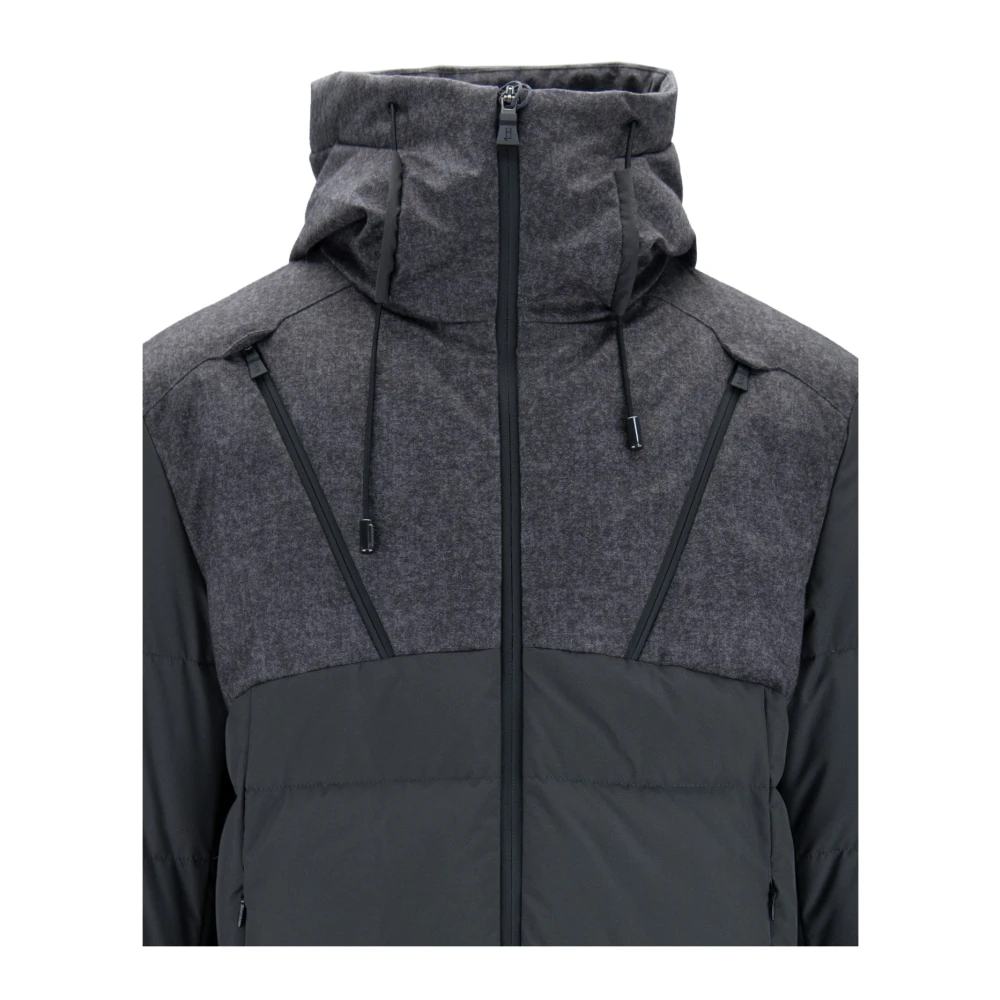 Herno Gevoerde Jas met Rits Gray Heren