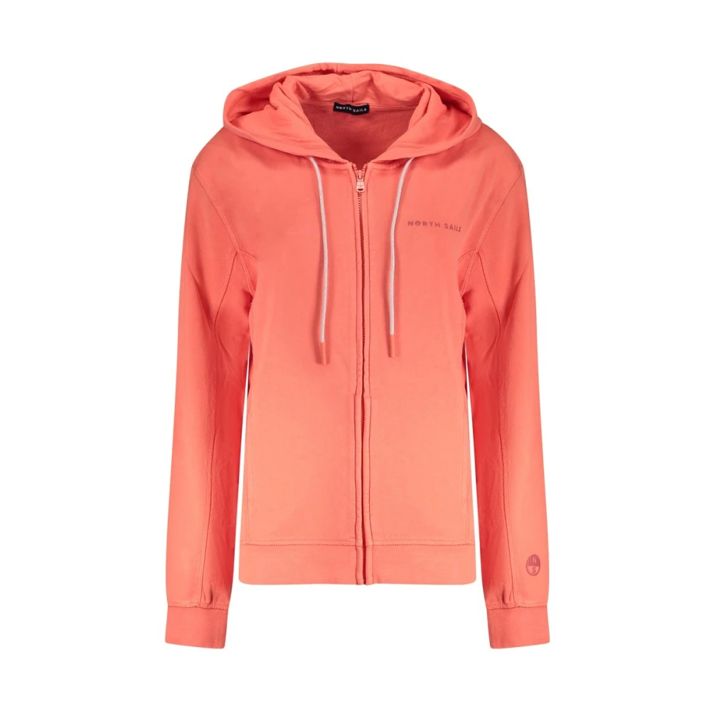 North Sails Women's Pink Cotton Hooded Sweater