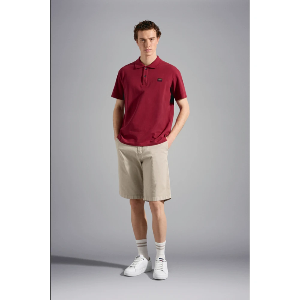 PAUL & SHARK Polo Shirts Red Heren