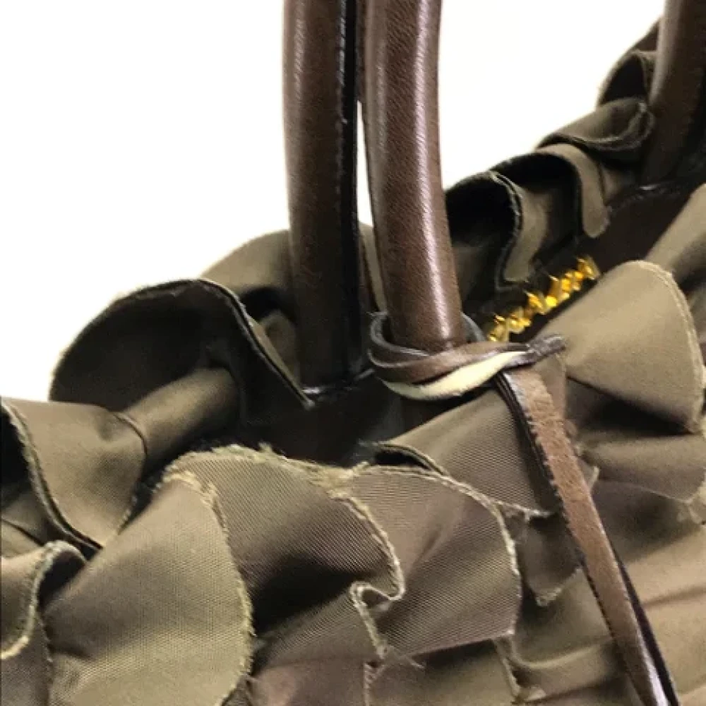 Prada Vintage Pre-owned Fabric prada-bags Brown Dames